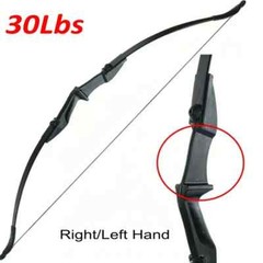 57 in 30/40Lbs Archery Recurve Bow Right Left Hand Black for Beginner Teenagers