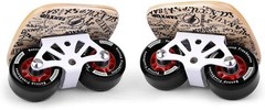 Freeskates,Skates with Split Skateboard Design, Aluminum Universal, Black