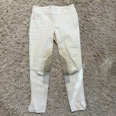 Women’s Size 28 White Tailored Sportsman Knee Patch Horseback Riding Breeches