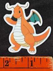 Dragonite Cartoon Pokémon Skateboard Sticker