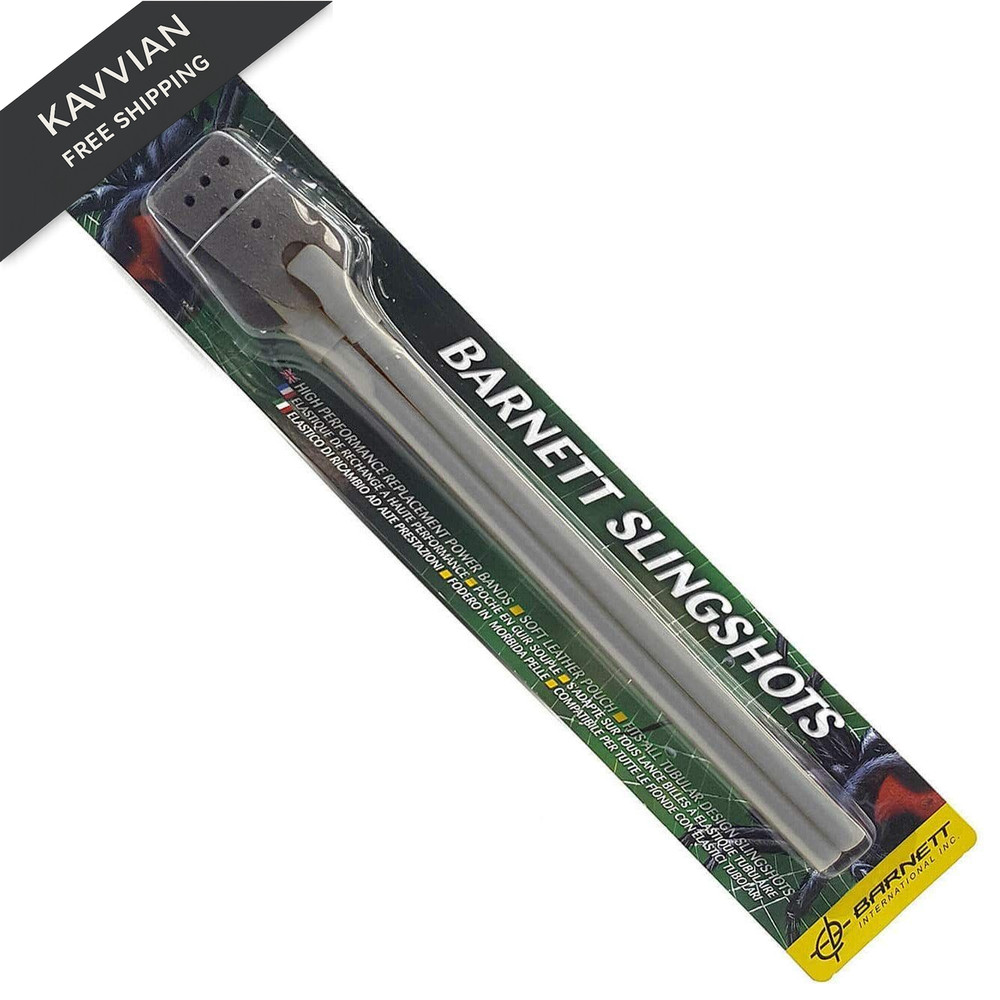 Barnett Power Band, Standard Rubber Elastic Slingshot Replacement Band Grey