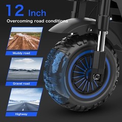 NFC APP 6000W High Power Electric Scooter 52 Miles Range, 45MPH 60V Music Player