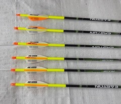 EASTON – Axis 5MM Match Grade 340 3 Inch 26 Hybrid Vanes HIT with Collar 6 Pack