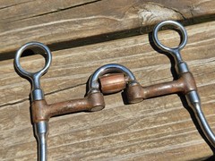 Reinsman #756 Sweet Iron Copper Roller Western Correction Bit – Size 5″ – EUC!