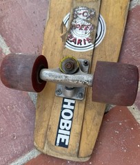 Vintage 1970’s Skateboard Deck Complete Tracker Trucks Tiger Trak IV 4 Wheels