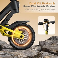 Electric Scooter for Adult 30MPH 48V 30AH 1200W Off-road E-Scooter 62 Mile&25MPH