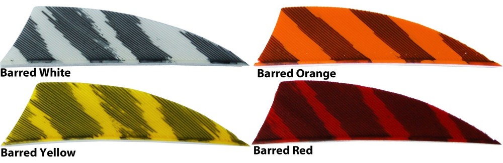 Gateway Feathers 2″ Rayzr R/W 50 pk Barred Red Orange Yellow White