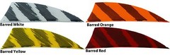 Gateway Feathers 2″ Rayzr R/W 50 pk Barred Red Orange Yellow White