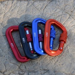 4 Pack 12KN Rock Climbing Locking Carabiner Clip Camping Spring Hook Heavy Duty