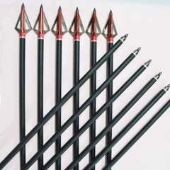 12Pcs 20Inch Crossbow Bolts Carbon Arrows /12Pcs Hunting Broadheads /Quiver Tube