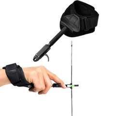 Archery Caliper Release Aid Trigger Wrist Strap Compound Bow Hunting 1PCS Black