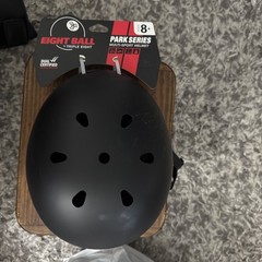 Triple Eight Skateboard Bike Youth 8+ Helmet (Black) Eight Ball (20.5-22”) NB1