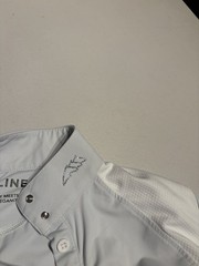 Equiline Top Women’s Small Gray 1/4 Zip Pullover Riding Equestrian Shirt Nylon