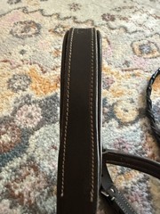 Dover Suffolk Fancy Stitched Bridle Cob Dark Brown