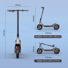 Electric Scooter for Adults 650W Folding Commuting E-Scooter w/ APP 20MPH Speed