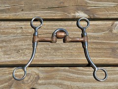 Reinsman #756 Sweet Iron Copper Roller Western Correction Bit – Size 5″ – EUC!