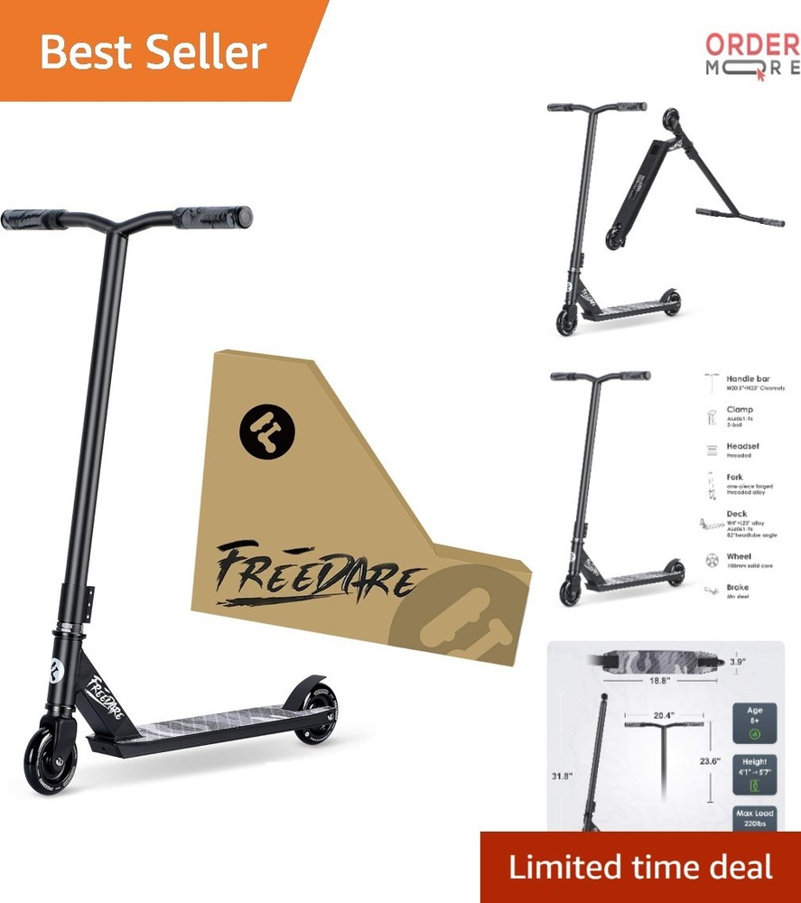 Pro Stunt Scooter Lightweight Aluminum 23in Street Trick Kids Teens Adults