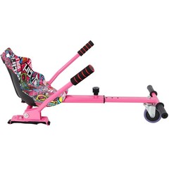 Hoverboard Seat Attachment Go-Kart Fits 6.5-10 Inch Hoverboards Adjustable Frame