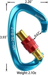 Professional Climbing Carabiners – D Shape Design