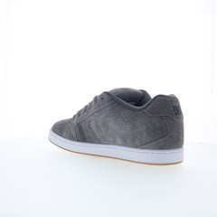 DC Net SE DC03260025-GRYBLK Mens Gray Suede Skate Inspired Sneakers Shoes