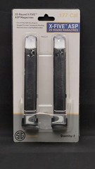 Sig Sauer X-Five ASP Magazine 2 Pack .177 Caliber 20 Rounds AMPC-177-20X