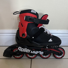 Rollerblade Microblade Kids Adjustable Inline Skates US 2-5 Black/Red