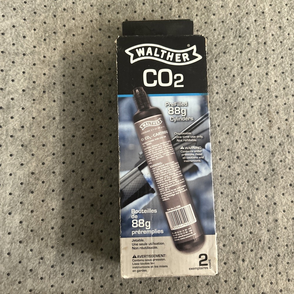 Umarex 88g CO2 Cartridges Prefilled Air Gun CO2 Cylinders – 2 Count – 2252534