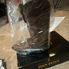 Dan Post DPP5162 Men’s 10.5 Cognac Ostrich Neck Western Boots