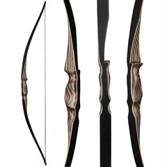 54″ Traditional Wooden Longbow Archery Recurve Bow 20-70LBS & Arrows for Hunting