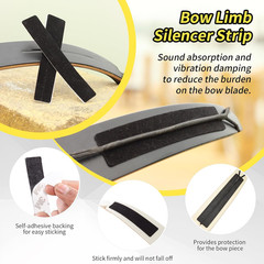 Bow String Silencers for Recurve or Longbow – Recurve Bow Silencers and Dampener