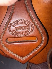 Corriente 15” Ranch Roping Saddle Basketweave Tooled Leather w/ Back Cinch