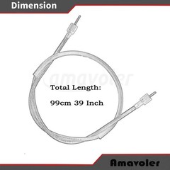 99cm 39 Inch Gy6 50cc Scooter Speedometer Speedo Cable M12 Thread Accessory F…