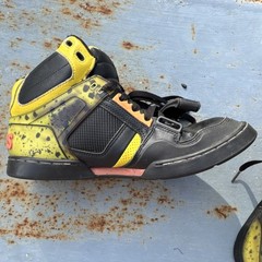 Osiris Tranzor High-Top Skateboarding Shoes Black Yellow Men’s US 12