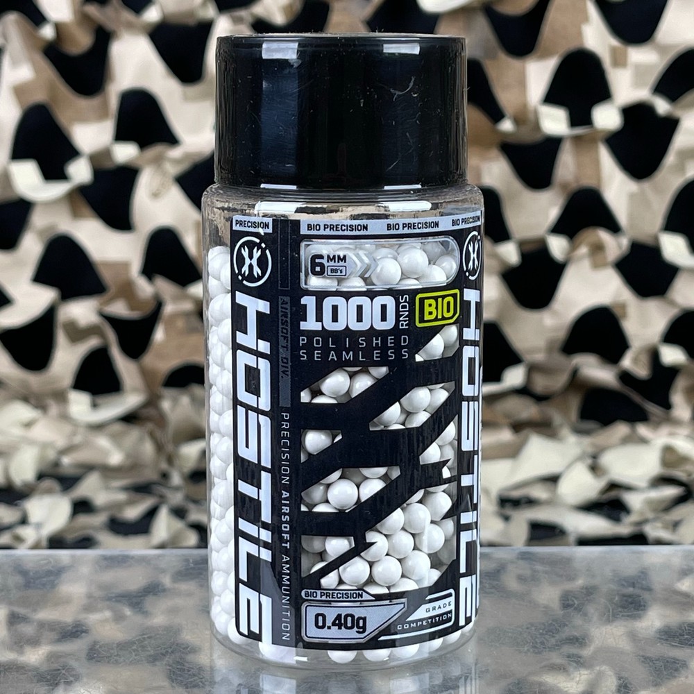 NEW HK Army Hostile Bio Airsoft BB’s – .40g – 1000ct – White