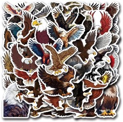 55PCS Eagle Stickers Waterproof Vinyl Decals for Water Bottle Laptop Luggage