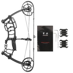 Archery Compound Bow Kit 40-65lbs Adjustable 320fps Adults Hunting Target Shoot