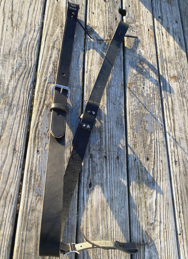 Black leather complete rear cinch for Western saddle US made NWOT