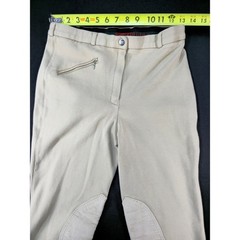 Vintage TuffRider Women’s Front Zip Knee Patch Jodhpurs Breeches Tan Size 30