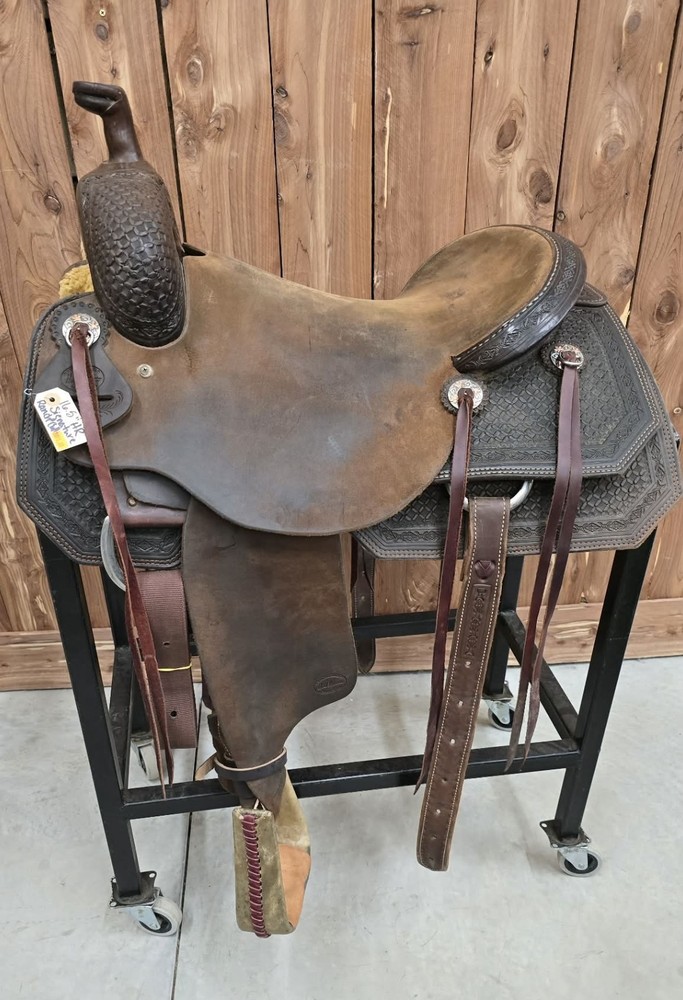 16.5″ Used HR Signature Series Ranch Cutter Saddle