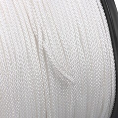 1/8 Inch Hollow Braid Polypro Rope 1000FT 350 Pounds Tensile Strength White