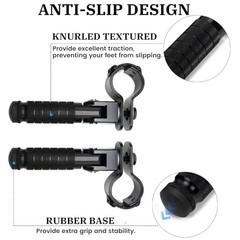 M8 Motorcycle Foot Pegs 90 Degree Foldable Footpegs CNC Anti-Skid Black