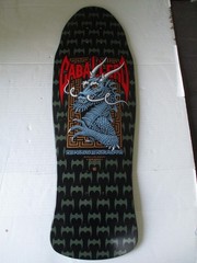 Powell Peralta Caballero Dragon Bats 2012 Reissue Skateboard Deck Olive/Black