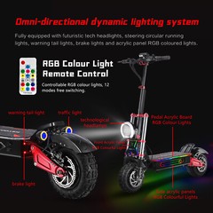 Electric Scooter for Adult 6000W Dual Motor 55MPH 60V 38AH Folding Fast EscootyD