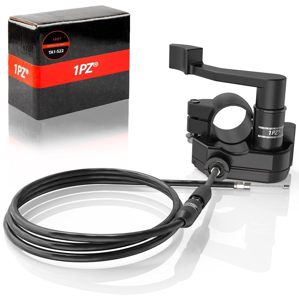 1PZ TA1-S22 Heavy Duty 7/8» 22mm Thumb Throttle Cable Accelerator Handle Ass…