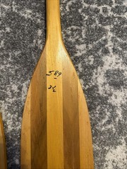 Vintage NAVAJO BRAND Wood Canoe Paddles Set Of 2 Size 41” Long