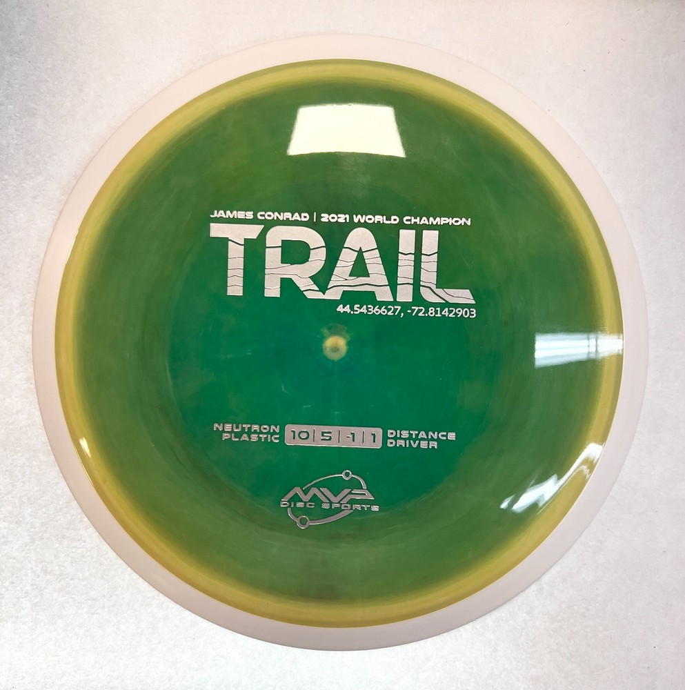 NEW DISC GOLF MVP NEUTRON TRAIL DRIVER RARE TRANSITIONAL COLOR GREEN SWIRL 170g