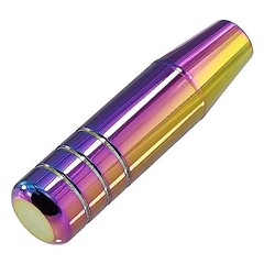 Long Shift Knob Weighted Aluminum Alloy Polished Metal Driving Multicolor