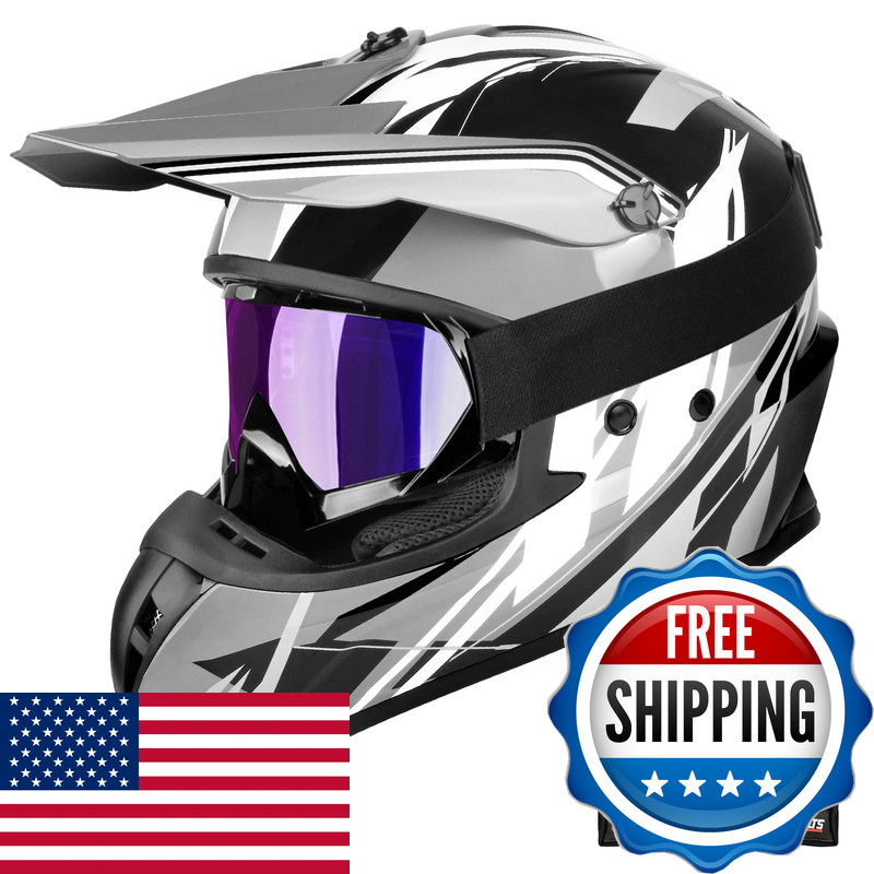 Jagasol Dot Off Road Dirt Bike Motocross Helmet For Adults Men And Women Dual