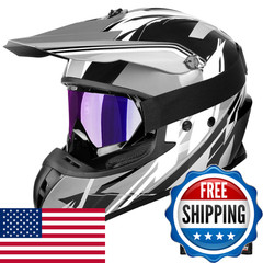 Jagasol Dot Off Road Dirt Bike Motocross Helmet For Adults Men And Women Dual
