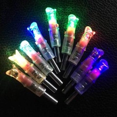 6PCS Lighted Led Crossbow Arrow Nocks for Crossbow Arrow ID 7.6mm Hunting Arrows
